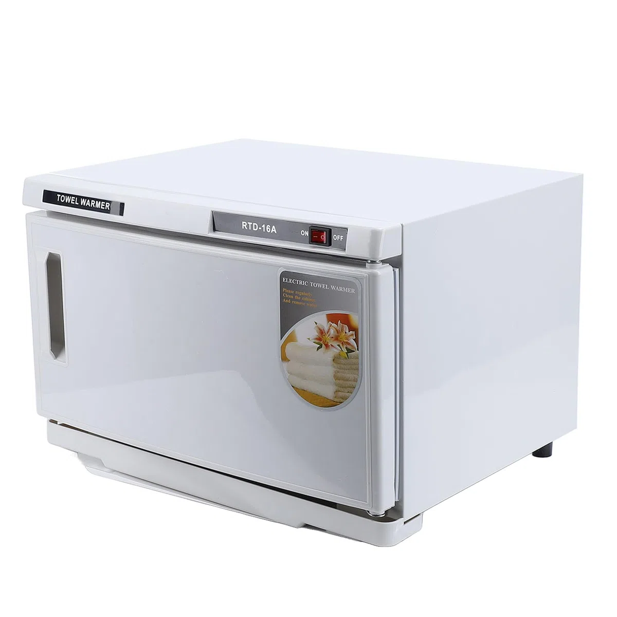 Pongnas Handtuchwärmer-Schrank, 16 L, Edelstahl-Handtuchheizung mit Breiter Wärmeverteilung für Zuhause, Spa, Salon, Badezimmer (220V EU-Stecker)