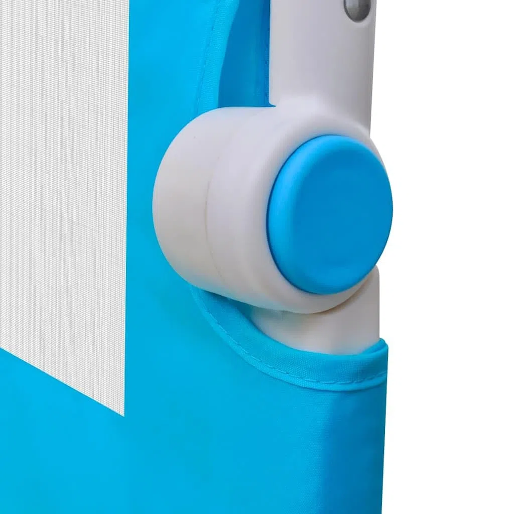 Kleinkind Sicherheit Bettgitter 150x42 cm Blau, klappbar mit Polsterung, Bettschutzgitter Baby, Kinder Bettgitter mit Seitengitter Babybett, Bettverlängerung Kind, kindersicherung