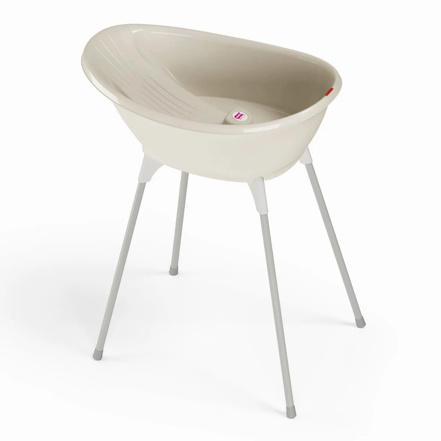 OKBABY Bella Kit mit Halterung, gemütliche Badewanne für Neugeborene und Babys von 0-12 Monate - Weiss