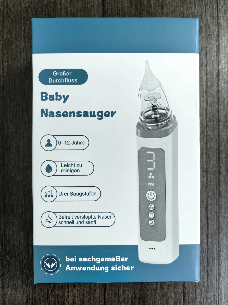 Nasensauger Baby, Baby Nasensauger Elektrisch, Lindert Sanft Die Verstopfte Nase Ihres Babys, Verfügt Über Eine Musikfunktion und 3 Saugstufen, Geeignet für Kinder Im Alter von 0 bis 12 Jahren