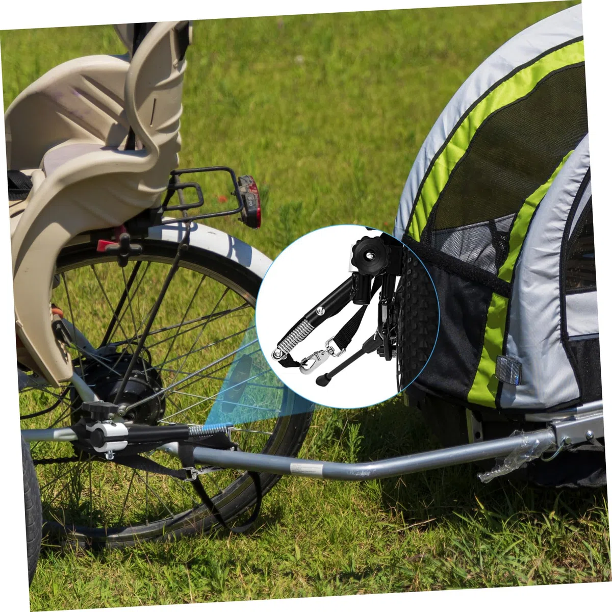 Fahrradkupplung Anhängerverbinder aus Robustem Material Fahrradrahmenadapter für Runde Rohre 19–32mm Universelle Anhängerkupplung für Standard und E-Bikes Fahrradzubehör