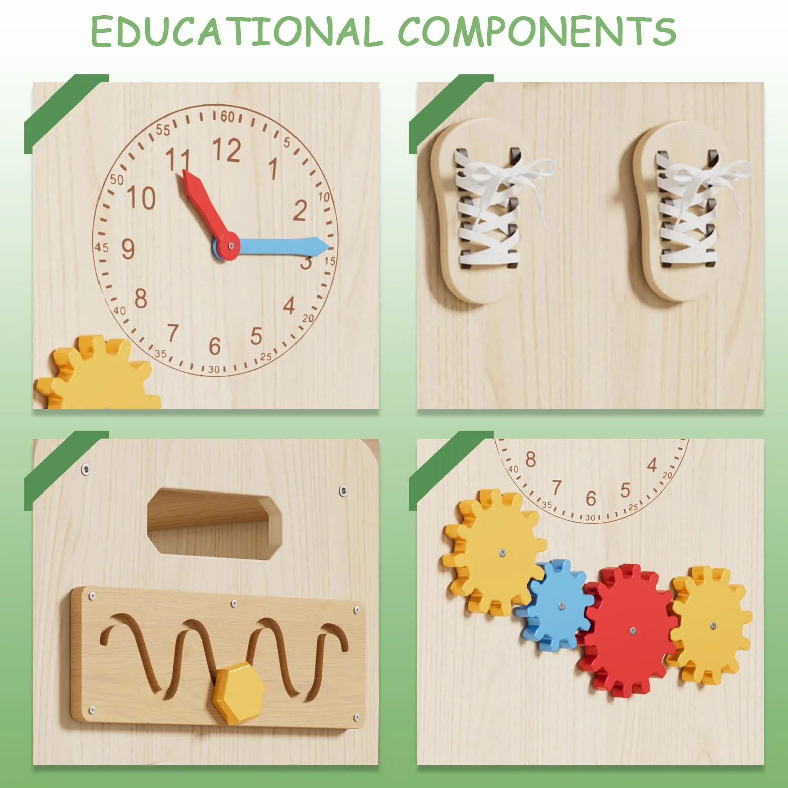 Montessori Lernturm ab 1 Jahr 4-in-1 Trittleiter Holz mit Tafel & Schiebeleiter 4-Fach Höhenverstellbarer Learning Tower Küchenhelfer Tritthocker Kinder Kippsicher Montessori-Lernstuhl für Küche & Bad