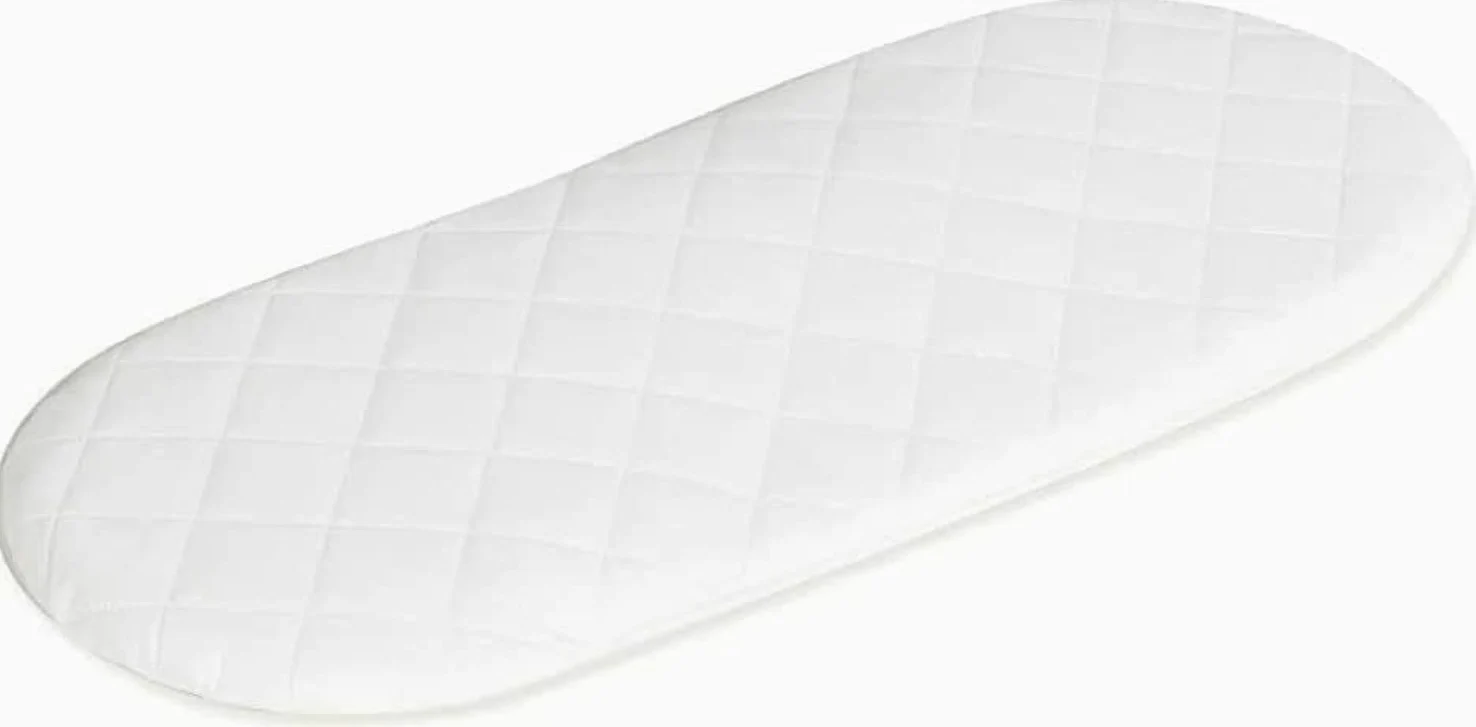 Baby Moses Basket Bedding Kinderwagen-Matratze, Standard/gesteppt, atmungsaktiv, Kinderbett-Matratze, passend für Kinder Valley Moseskorb, Größe 72 x 26 cm