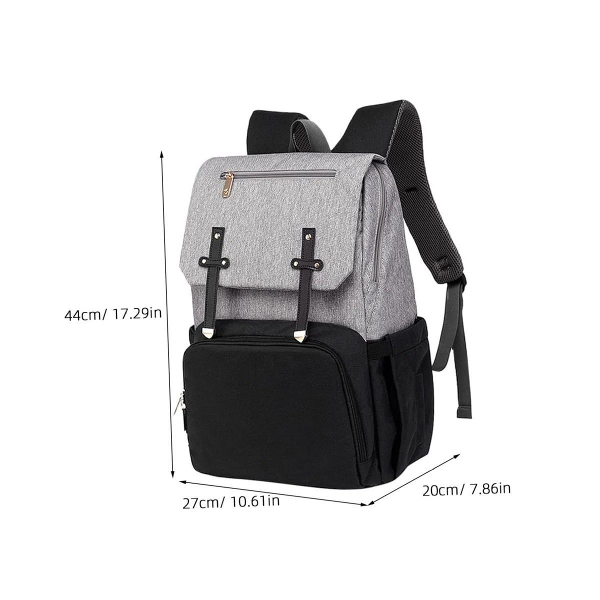 Multifunktions Mutter Kind Rucksack für Reisen, Schwarz | Oxford Stoff, Große Kapazität, Verschleißfest Verarbeitet, für Shopping und Unterwegs