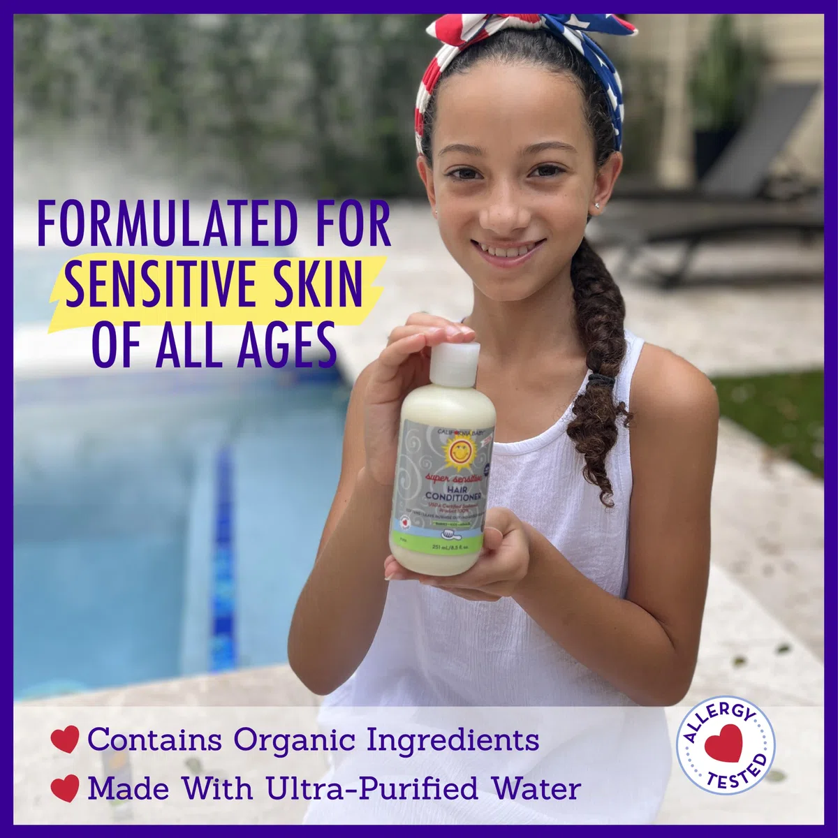 California Baby hair Conditioner - Super Sensitive, 8.5 Ounce by California Baby