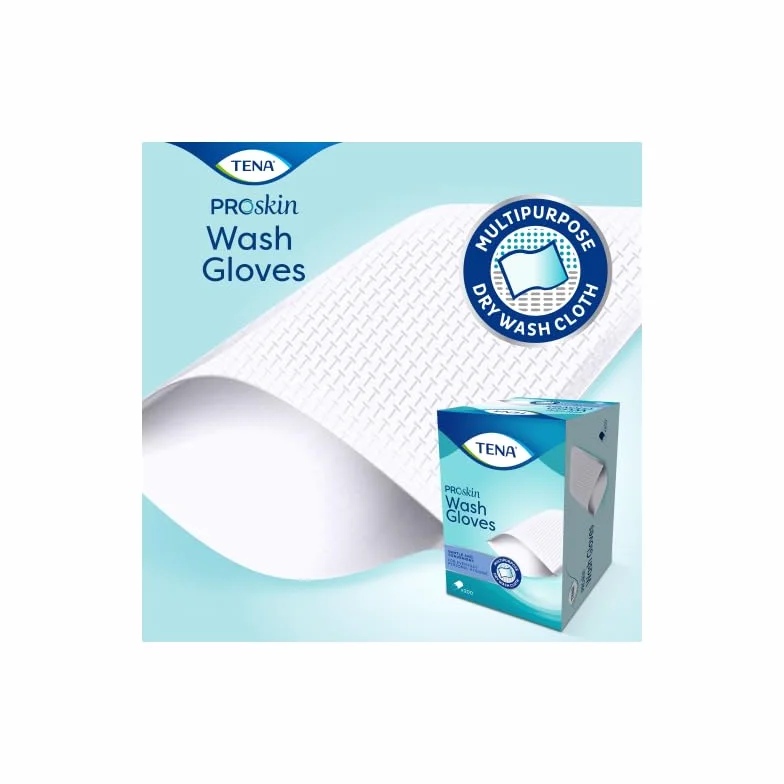 Tena Wash Glove Handschuhe, 6 Packungen mit je 200 Stück