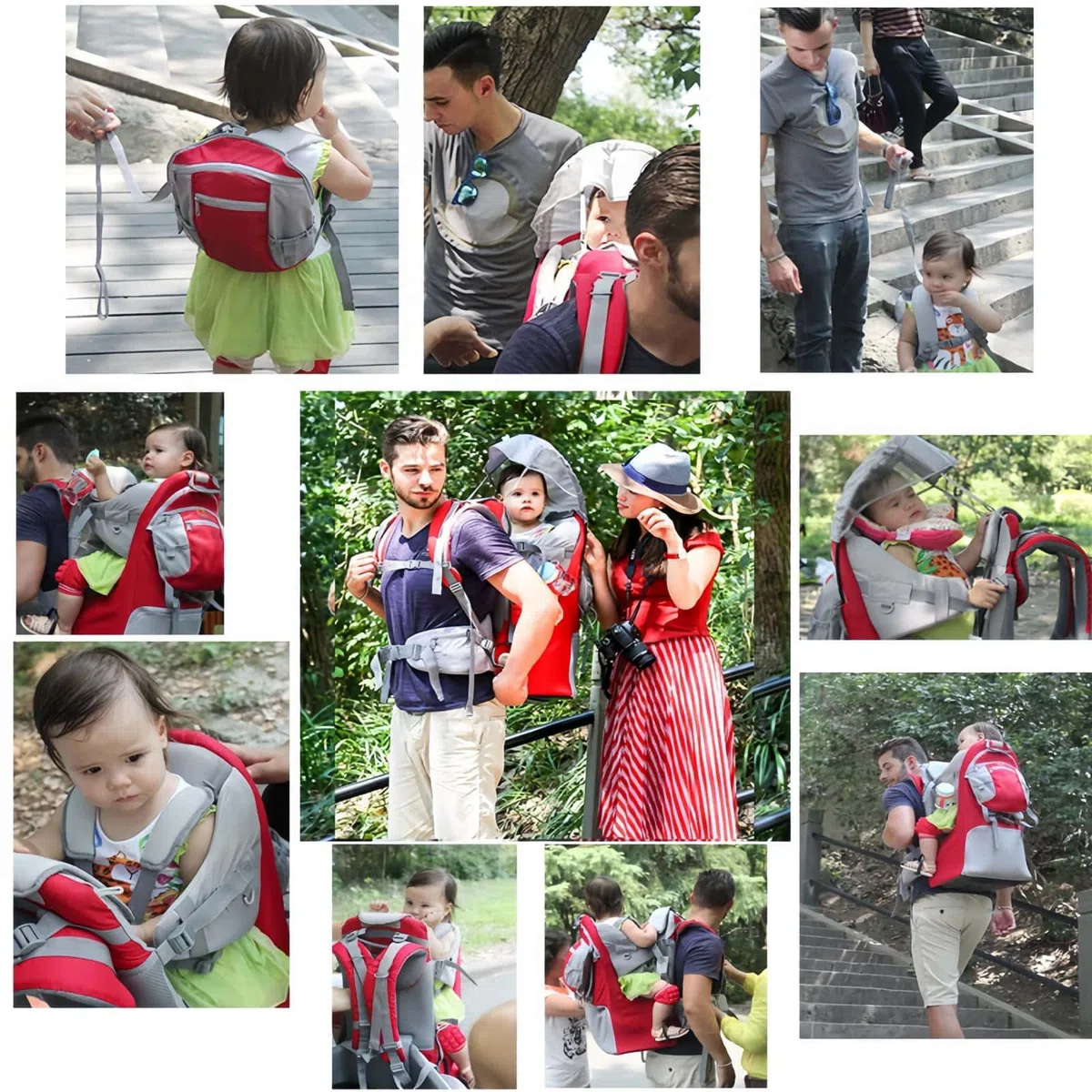 Babytrage-Rucksack – Ergonomische Kindertrage zum Wandern, Reisen und für Outdoor-Abenteuer – 6 Monate bis 6 Jahre (bis 30 kg)