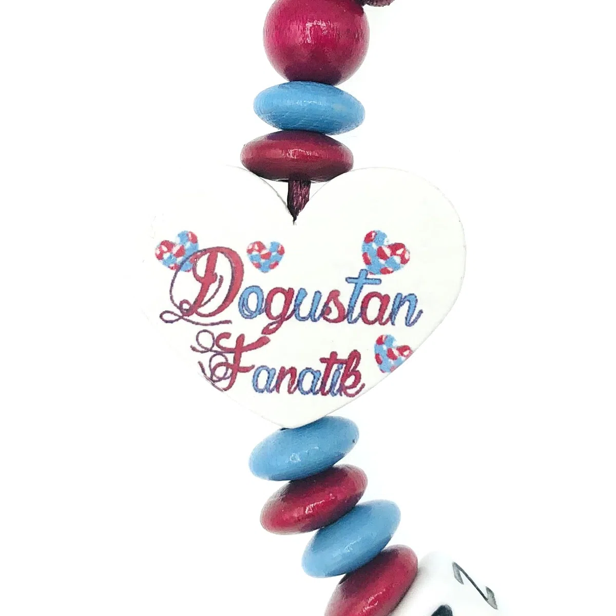 Set Nuckelkette + Kinderwagenkette mit Namen " für TRABZONSPOR Fan - YAVRU HAMSI - DOGUSTAN FANATIK " Skybalu Bordeauxrot/Baby/Unisex/Personalisiert/HANDMADE