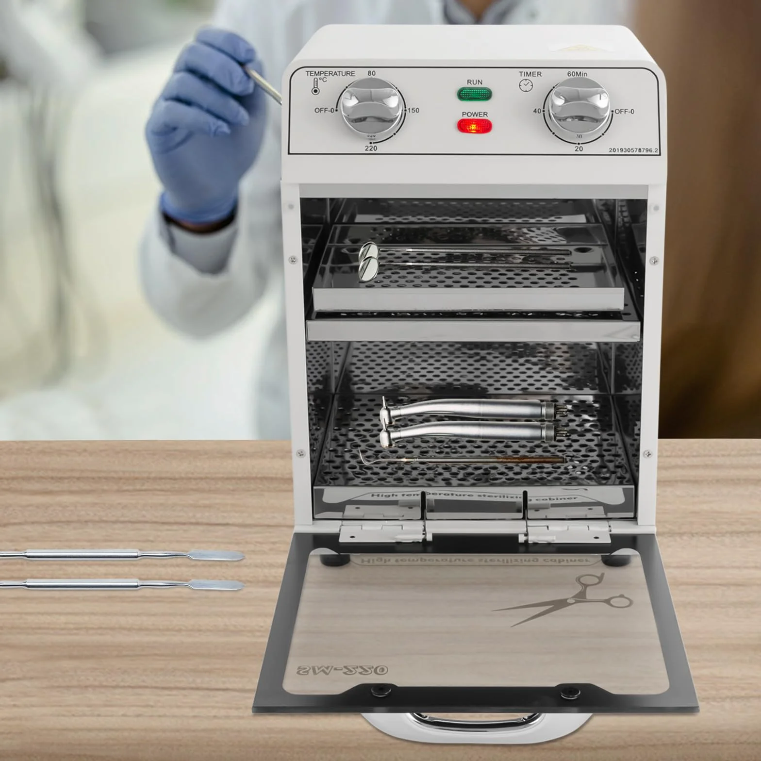 Hochtemperatur-Werkzeug-Desinfektionskabinett, Hochtemperatur-Sterilisator, Sterilisator für Restaurants, Küchen, Wohnzimmer, Friseure