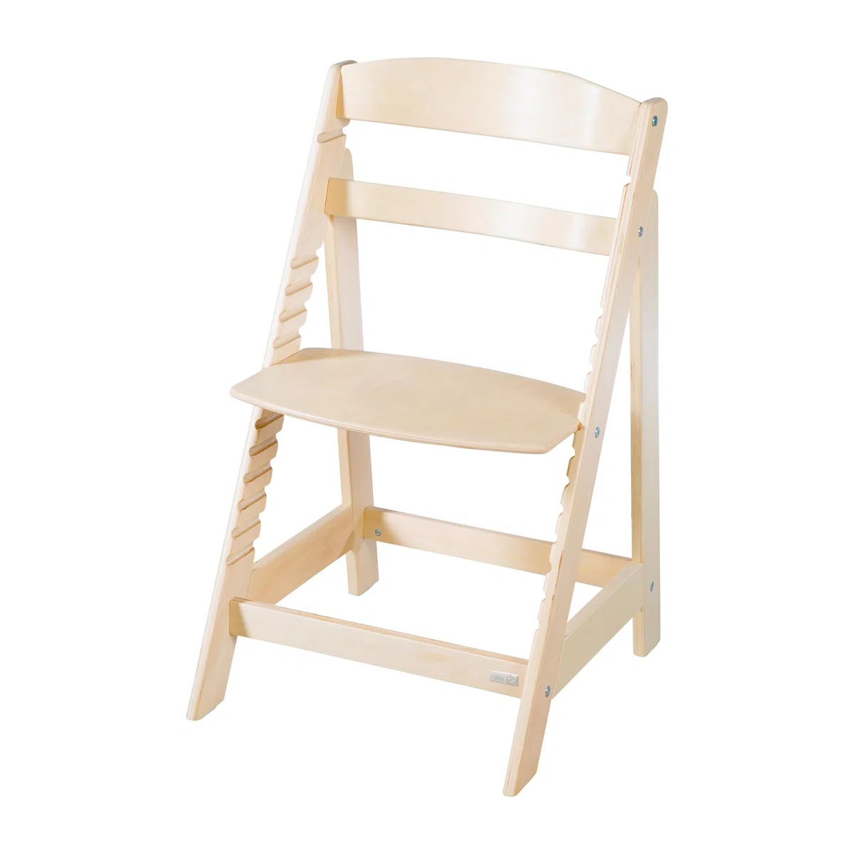 roba Babyhochstuhl Sit Up Flex - Mitwachsender Hochstuhl aus Holz - Verstellbarer Kinderhochstuhl mit Schrittgurt - ab 6 Monaten bis 70 kg - Natur