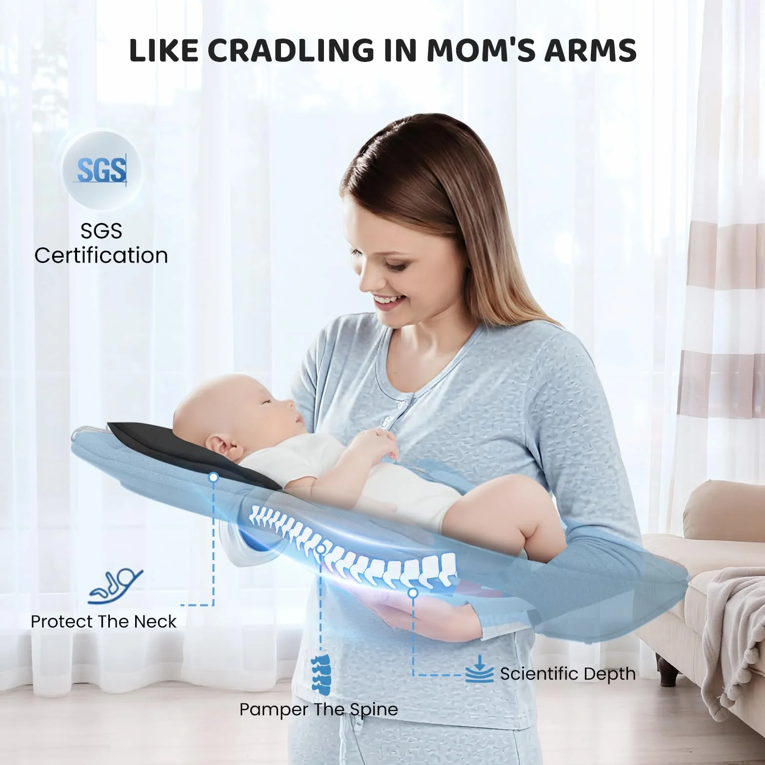 Babywippe Elektrisch - App & Fernbedienung Babyschaukel Elektrisch Mit 3 Timer, 5 Schaukelgeschwindigkeiten, 10 Musik, Bluetooth Verbindung Weich Gepolstert Baby Wippe (Schwarz)