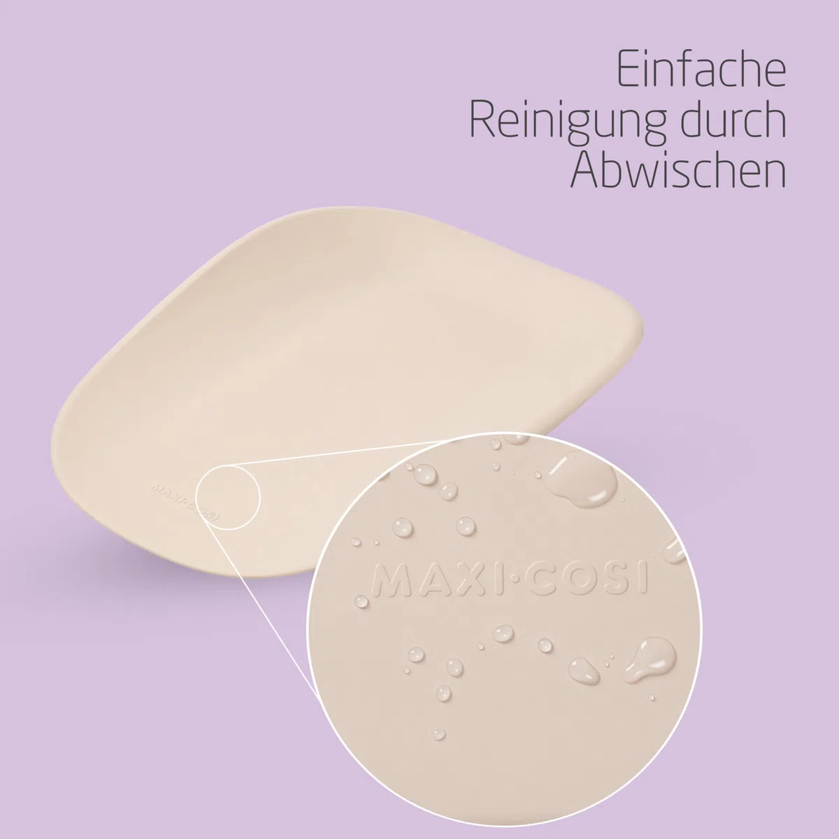 Maxi-Cosi Mavis, Baby Wickelauflage, 50x70cm, Ab der Geburt, Babys u. Kleinkinder, Hohe gebogene Ränder, Pflegeleicht, Rutschfeste Unterseite, Weicher Schaumstoff, Wickeltischauflage, Muted Terra