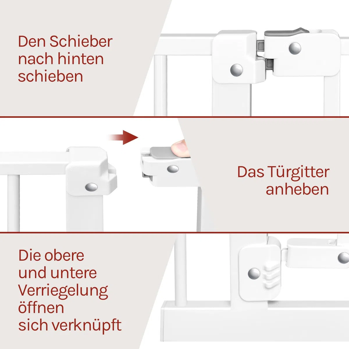 WOLTU Verlängerung für Tür- und Treppenschutzgitter | Metall Erweiterung ohne Bohren | Zubehör für Kinderschutzgitter | 13 cm, Weiß