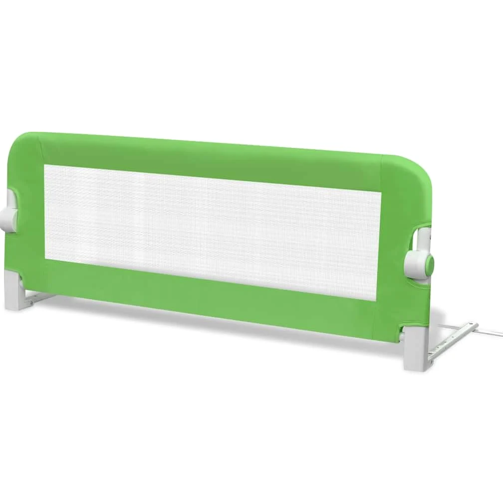 Kleinkind-Bettschutzgitter Grün 102x42 cm, 2 Stück klappbar, aus Polyestergewebe mit Metallschlauch, für Kinderbett, Babybett, Elternbett, schützt vor Sturz beim Schlafen