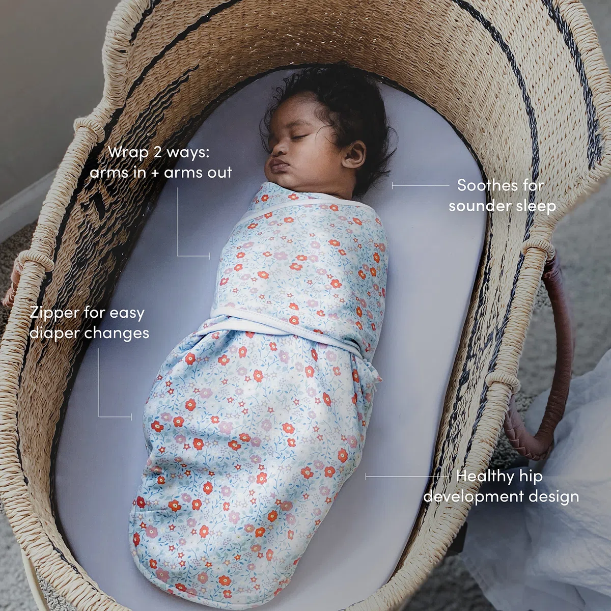 aden + anais, Baby-Wickeltuch aus Baumwolle, für Neugeborene, tragbare Wickeldecke, 3er-Pack, Disney-Prinzessin, 0–3 Monate