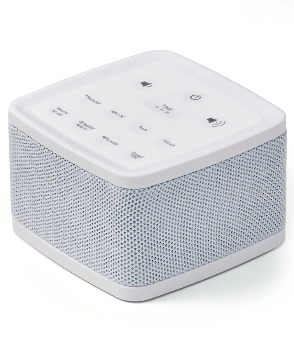 Big Red Rooster White Noise Machine for Sleeping - Baby & Kids Sound Machine with Rain, Nature & Ocean Sounds - Portable Sleep Noise Maker with Timer, Bluetooth & USB/AA Power - Travel & Home Use