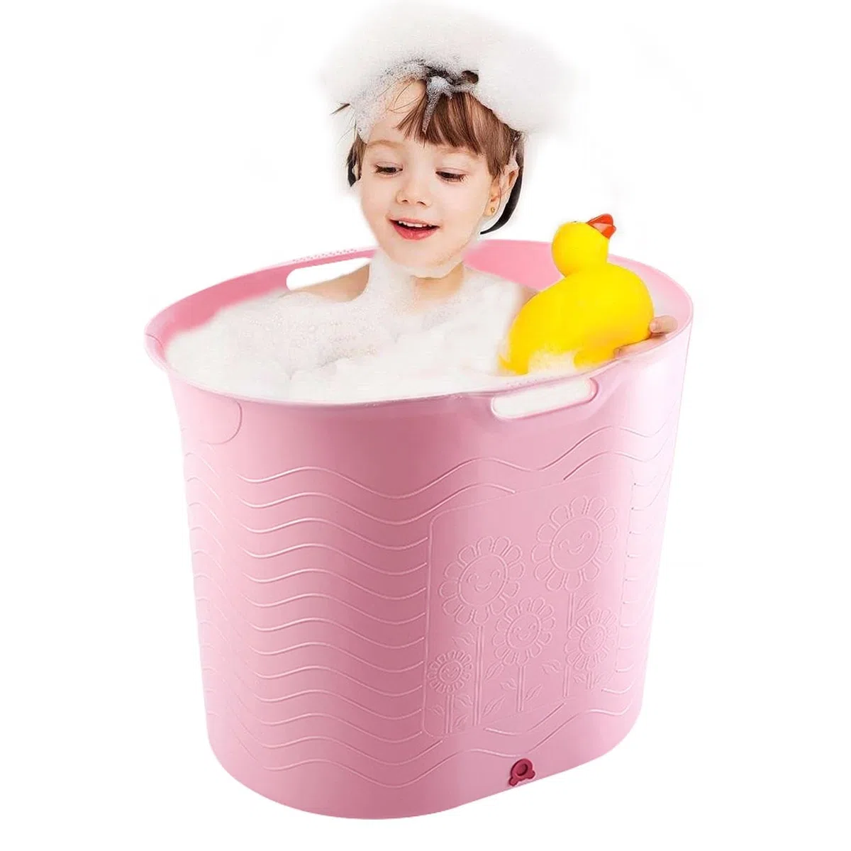 Babybadewanne für die Dusche, Duschbadewanne für Babys, Badewanne zum | Sitzgelegenheit Badewannen-Zubehör Für Kaltwasser-Erholung, Eisbaden, Trag
