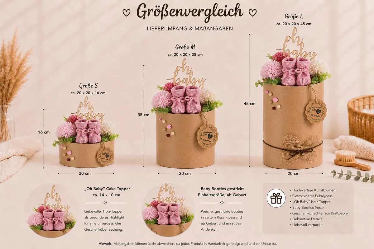 Öko Windeltorte ECO FRIENDLY altrosa – 45 Eco by Naty Öko-Windeln in Kraftpapier ohne Plastikfolie | Geschenk zur Geburt