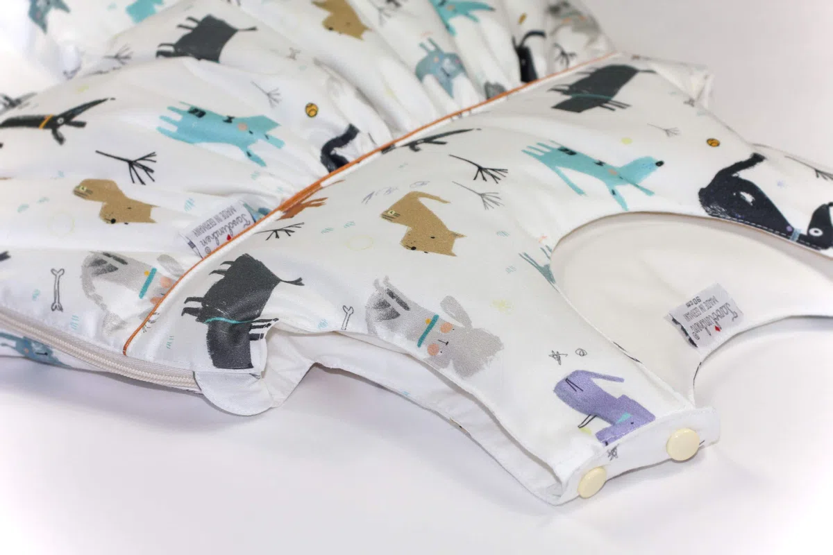 Babyschlafsack Daunenschlafsack "Hund" Kinderschlafsack Ganzjahresschlafsack Winterschlafsack - 90cm
