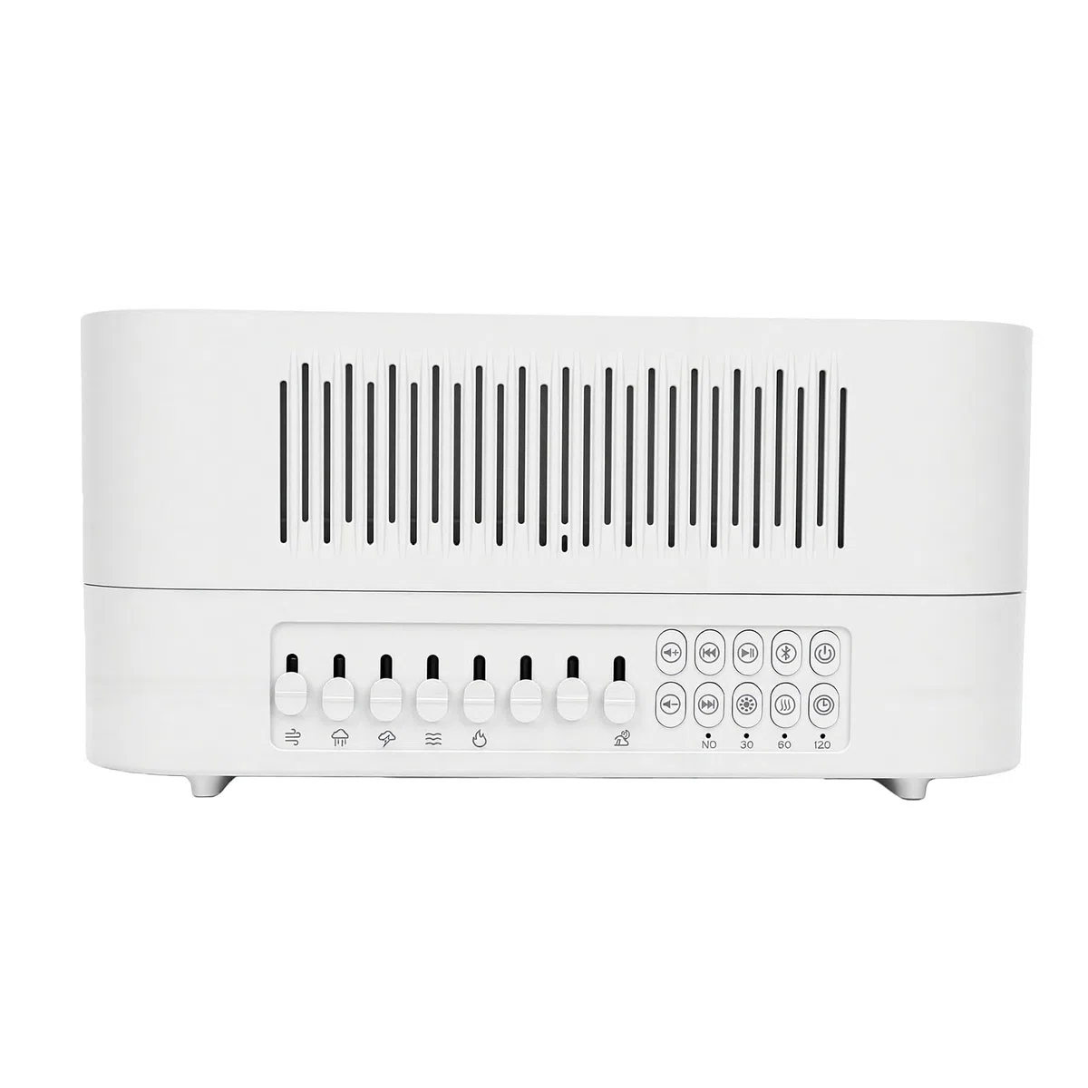 Sxhlseller White Noise Machine, Kabelloser Lautsprecher, 260 Ml, Flammen-Diffusor für ätherische Öle, Nachtlicht für Zuhause, Büro, Schlafhilfe, Aromatherapie-Diffusor mit 10 Beruhigenden