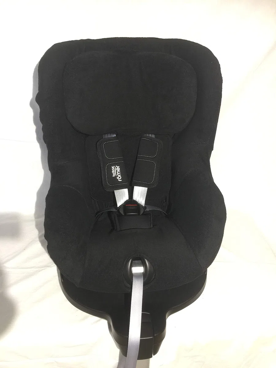 Sommerbezug Schonbezug Frottee für Römer Dualfix (M) I-size und Swingfix (M) I-size 100% Baumwolle schwarz
