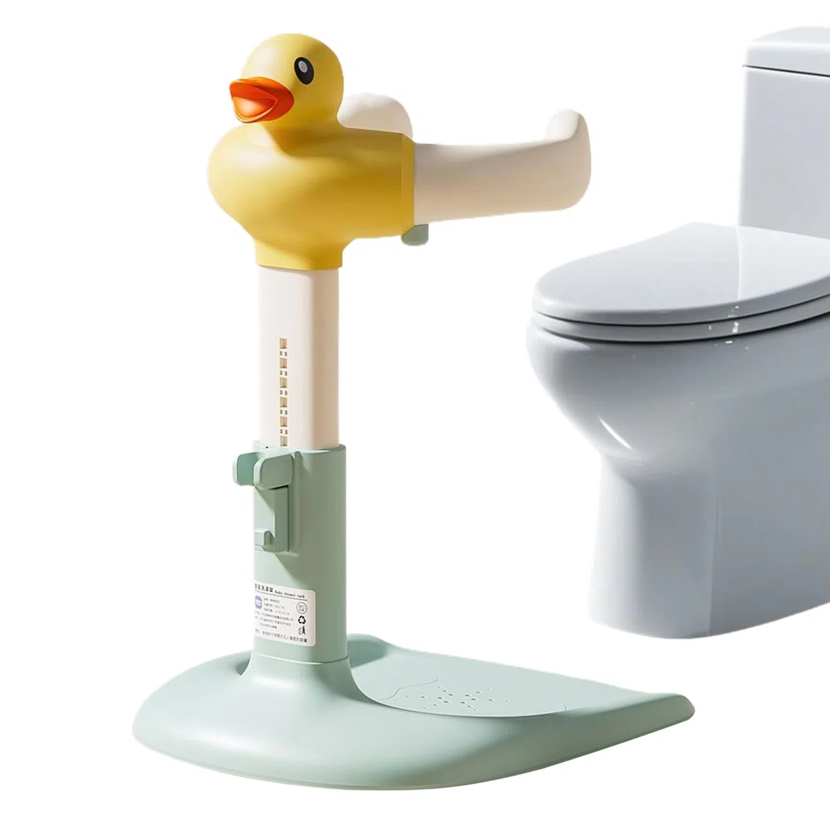 Baby-Badewannensitz, Handbrause für Babys, stehend, höhenverstellbar | mit rutschfester Basis, für Kinder von 6 bis 24 Monaten, für Badezimmer und Reise