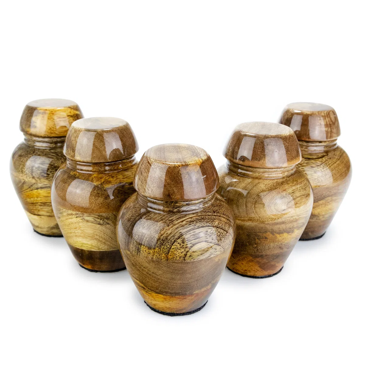 Mango Keepsakes, Keepsake Small Cremation Urnen, Keepsake Urnen for Human Ashes Sets, Keepsake Urnen Wood, Keepsake Small Urnen, Keepsake Collection (Five Andenken / Plaques)
