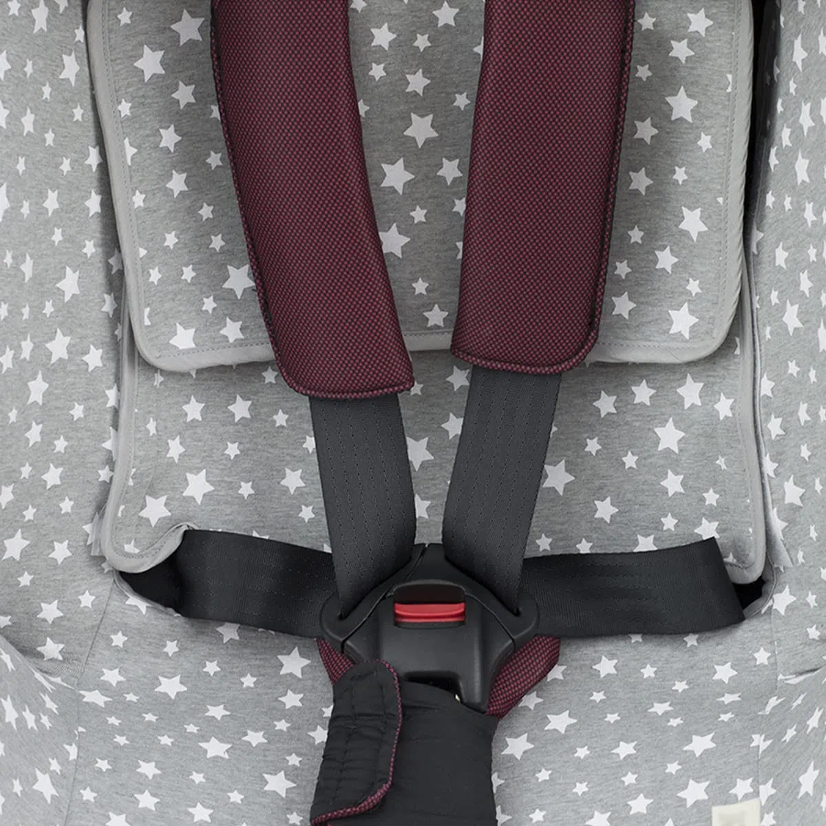 JYOKO Kids Bezug für Autositz Kompatibel mit Joie Stages, Every Stages, aus Baumwolle (White Star)