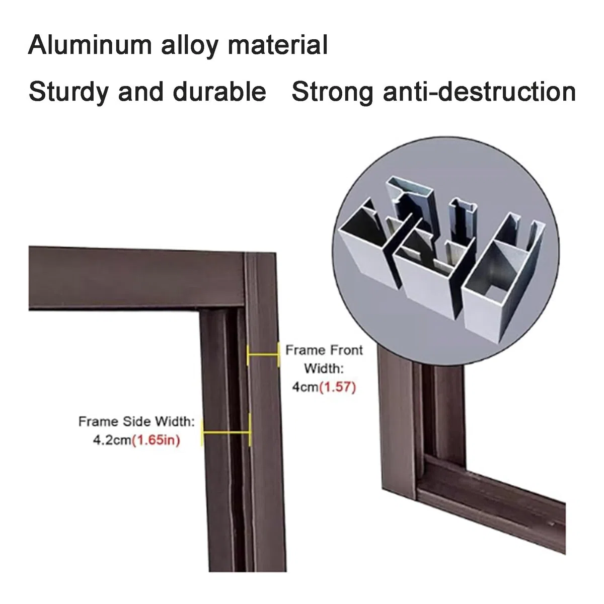 Securi Türstopper aus Aluminium mit Schloss, faltbares Schiebetor, für den Außenbereich, Zuhause, sicher und kindersicher und tragbares sicheres Gerät