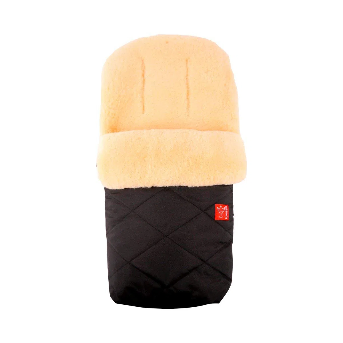 Kaiser Lammfell Fußsack Natura black