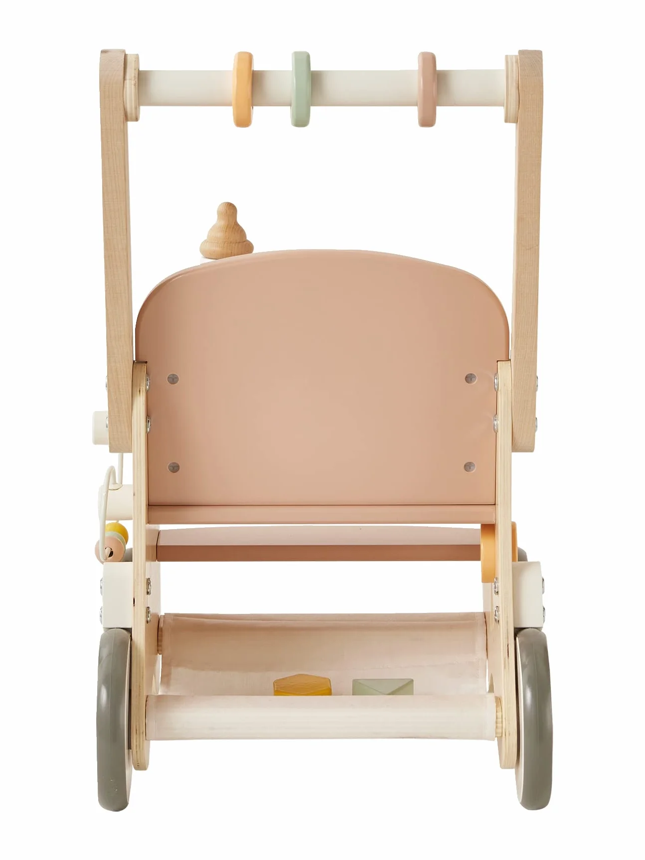 VERTBAUDETLauflernwagen mit Puppensitz, Holz FSC®weiß