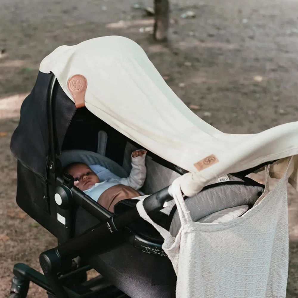 Cloby Babydecke mit UV-Schutz UPF 50+ multifunktional Sonnenschutz Kinderwagen Babyschale olive