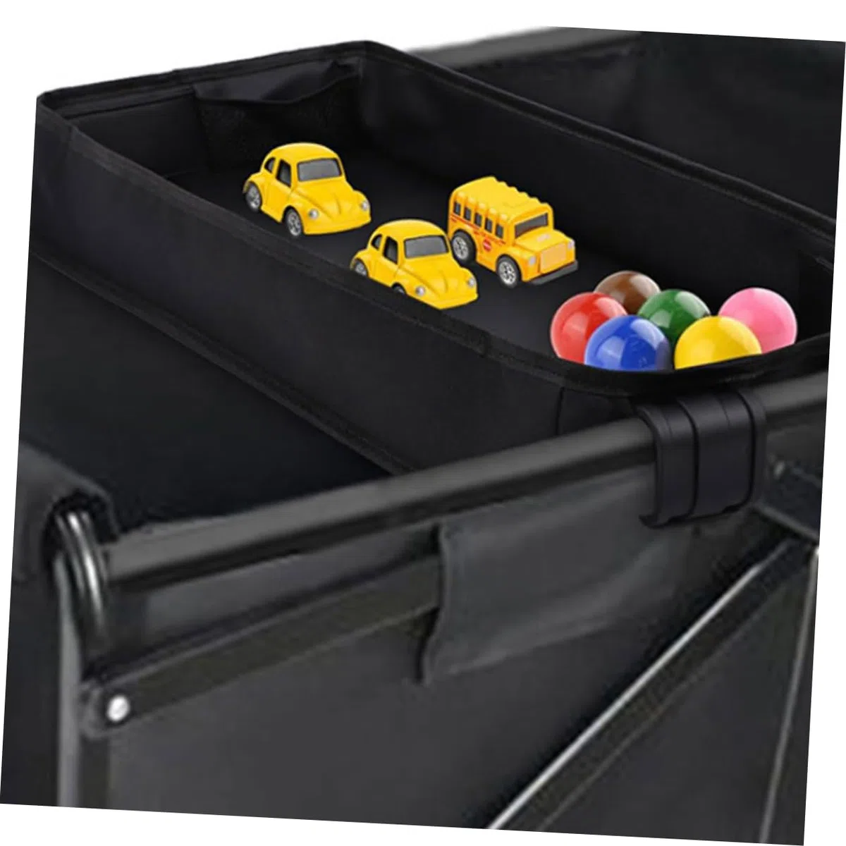 Kinderwagen Tablett mit Getränkehalter und Handyhalterung Universelles Snack Tray für Junge Mädchen und Kleinkinder Clip Zubehör für Kinderwagen Schwarz