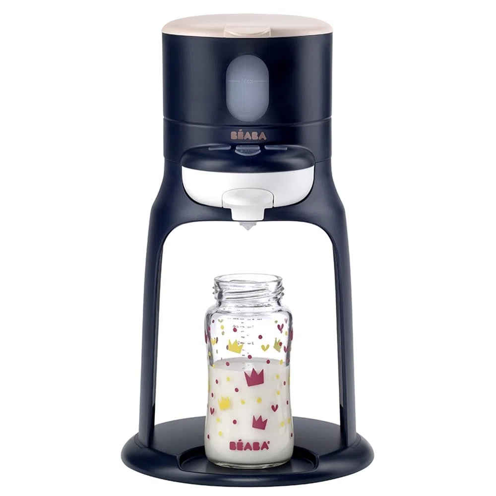 BÉABA, Flaschenbereiter/Wärmer Kleine Töpfe, Wasserspender mit exakter Temperatur, sofort, schnell, Bain Marie-Funktion, 2 Temperaturen, abnehmbarer Flaschenwärmer, Bib'Espresso, Dunkelblau