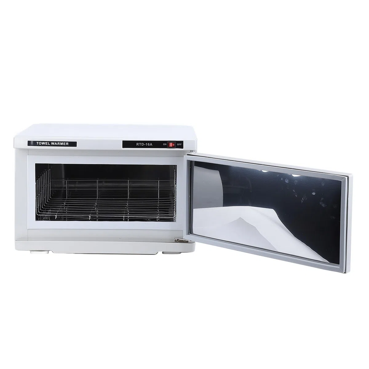 Pongnas Handtuchwärmer-Schrank, 16 L, Edelstahl-Handtuchheizung mit Breiter Wärmeverteilung für Zuhause, Spa, Salon, Badezimmer (220V EU-Stecker)