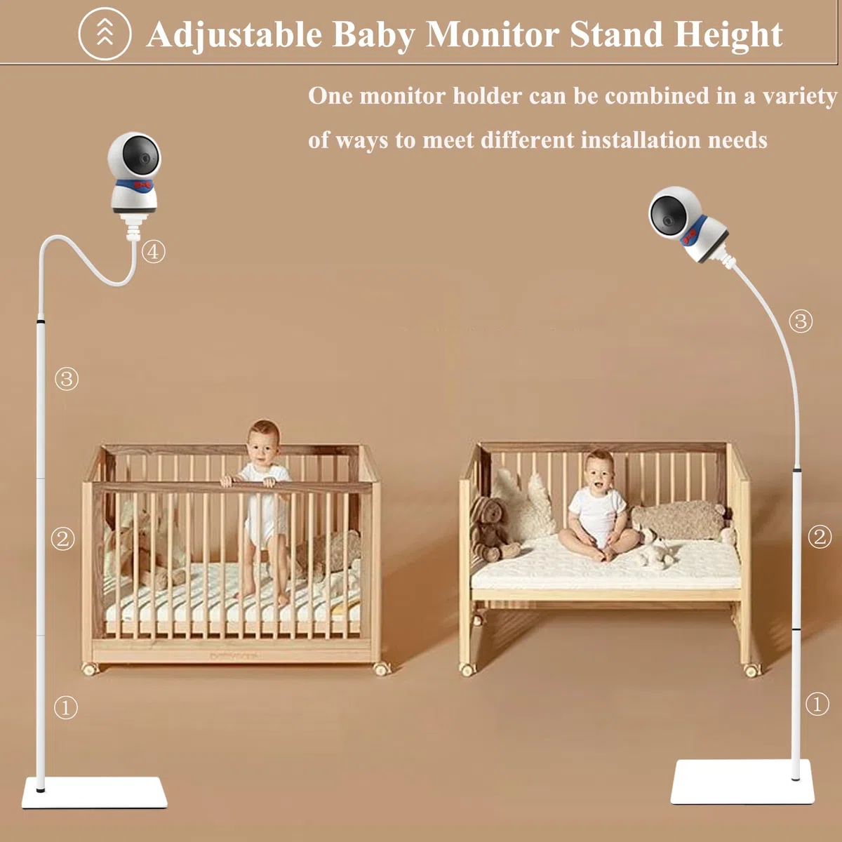 Babyphone Halterung stehend für BOIFUN ‎ Baby 2S,Baby 5S,BABY 6T/ieGeek ‎Baby 1T/DEATTI BM101-M