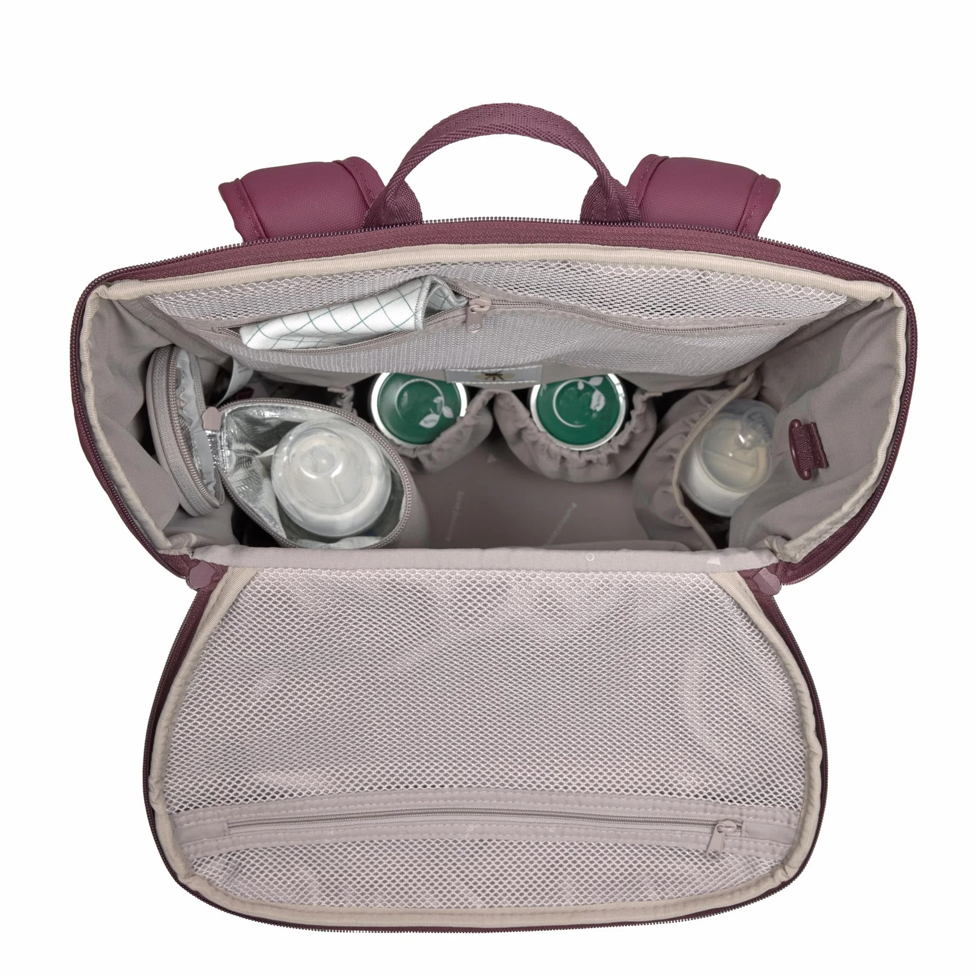 LÄSSIG Baby Wickelrucksack mit Wickelunterlage, Kinderwagenbefestigung und Flaschenhalter