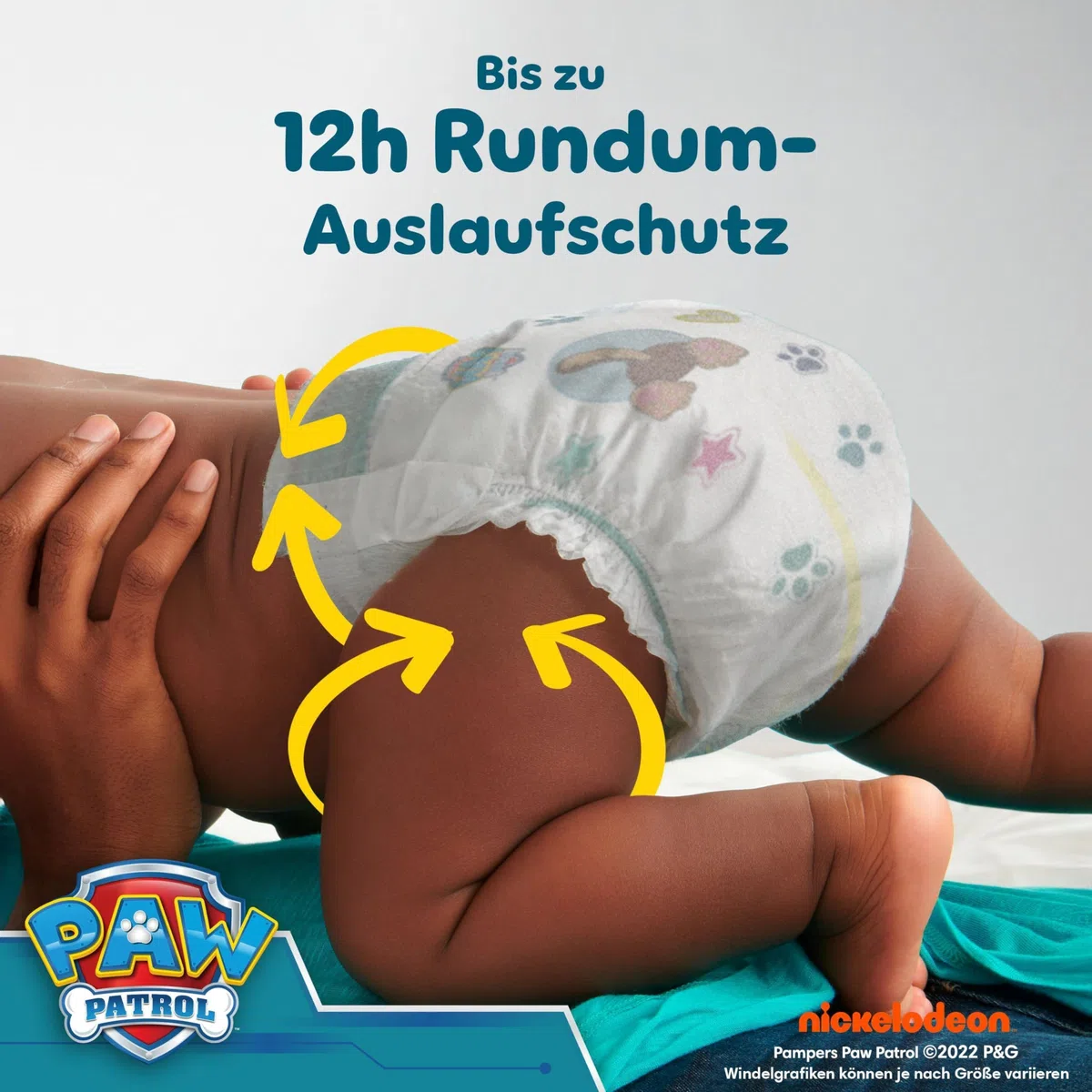 Pampers Baby-Dry Paw Patrol Edition Größe 6, 164 Windeln, 13kg-18kg, Bis zu 100% Auslaufsicher & Komfortable Nacht
