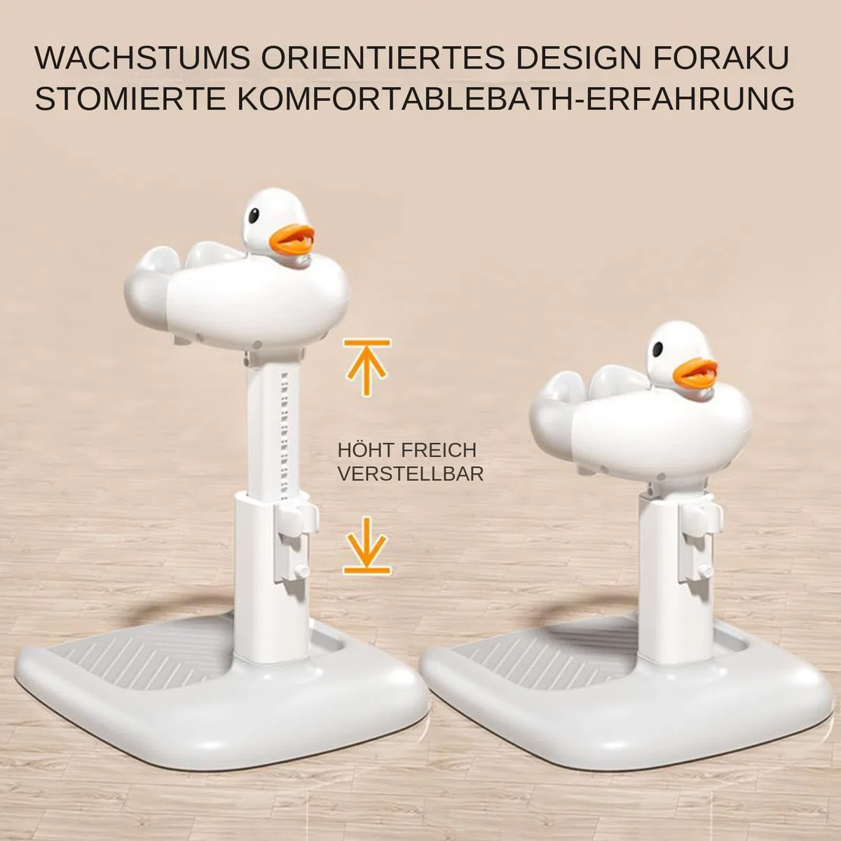 Baby Shower Stehstütze - Baby-Bad Stehdusche für Kinder von 6-36 Monaten - Rutschfeste Basis Ergonomischer Halter Für Babys Badezimmer