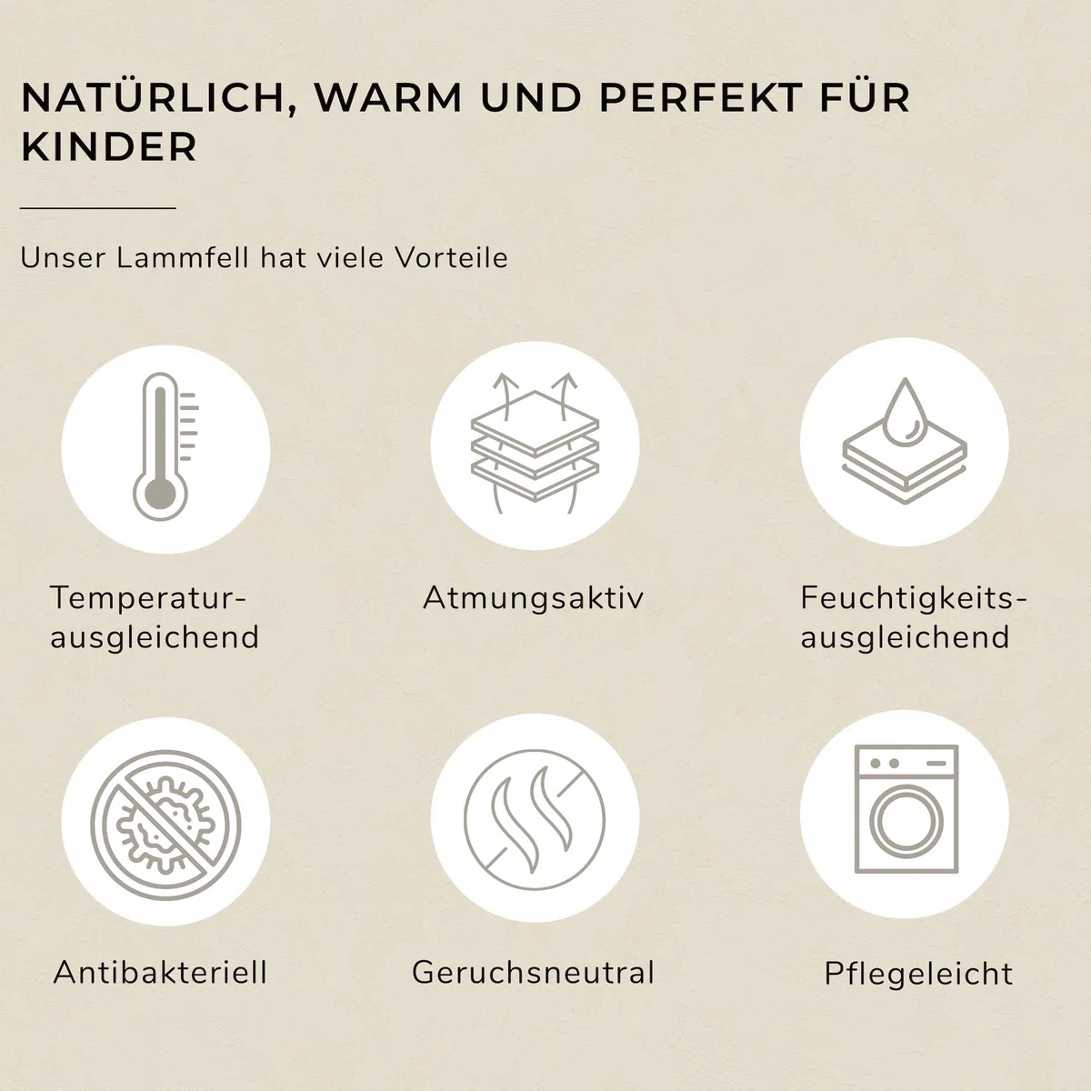 Werner Christ Baby, Lammfell Kinderwagen-Fußsack TULAVARIO – Buggy Lammfellfußsack (Kinder ab 6 - bis 36 Monate) aus medizinischem Fell, in Black (schwarz)