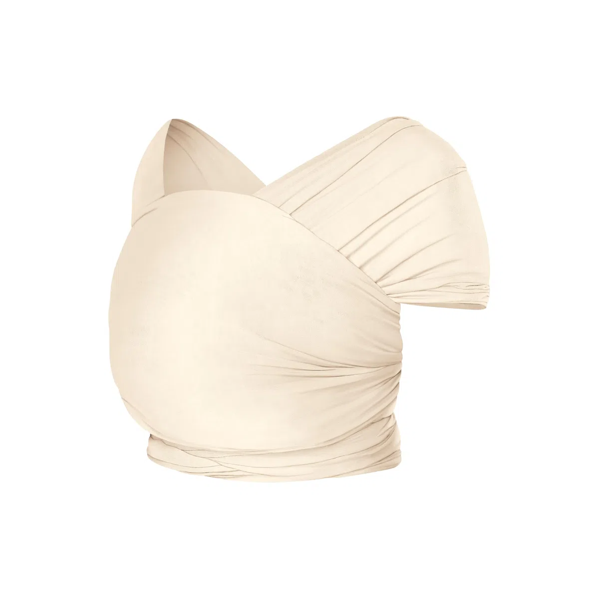 Ergobaby Babytragetuch für Neugeborene ab Geburt bis 11,3 kg, Aura Knit Tragetuch aus recycelten Stoffen, Elastisch und atmungsaktiv, Sling Wickeltuch unisex, Cream