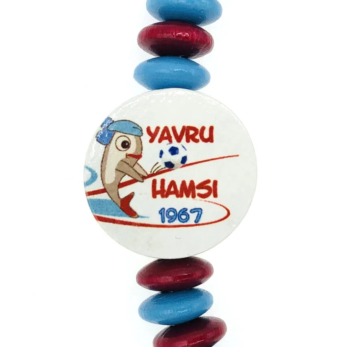 Set Nuckelkette + Kinderwagenkette mit Namen " für TRABZONSPOR Fan - YAVRU HAMSI - DOGUSTAN FANATIK " Skybalu Bordeauxrot/Baby/Unisex/Personalisiert/HANDMADE