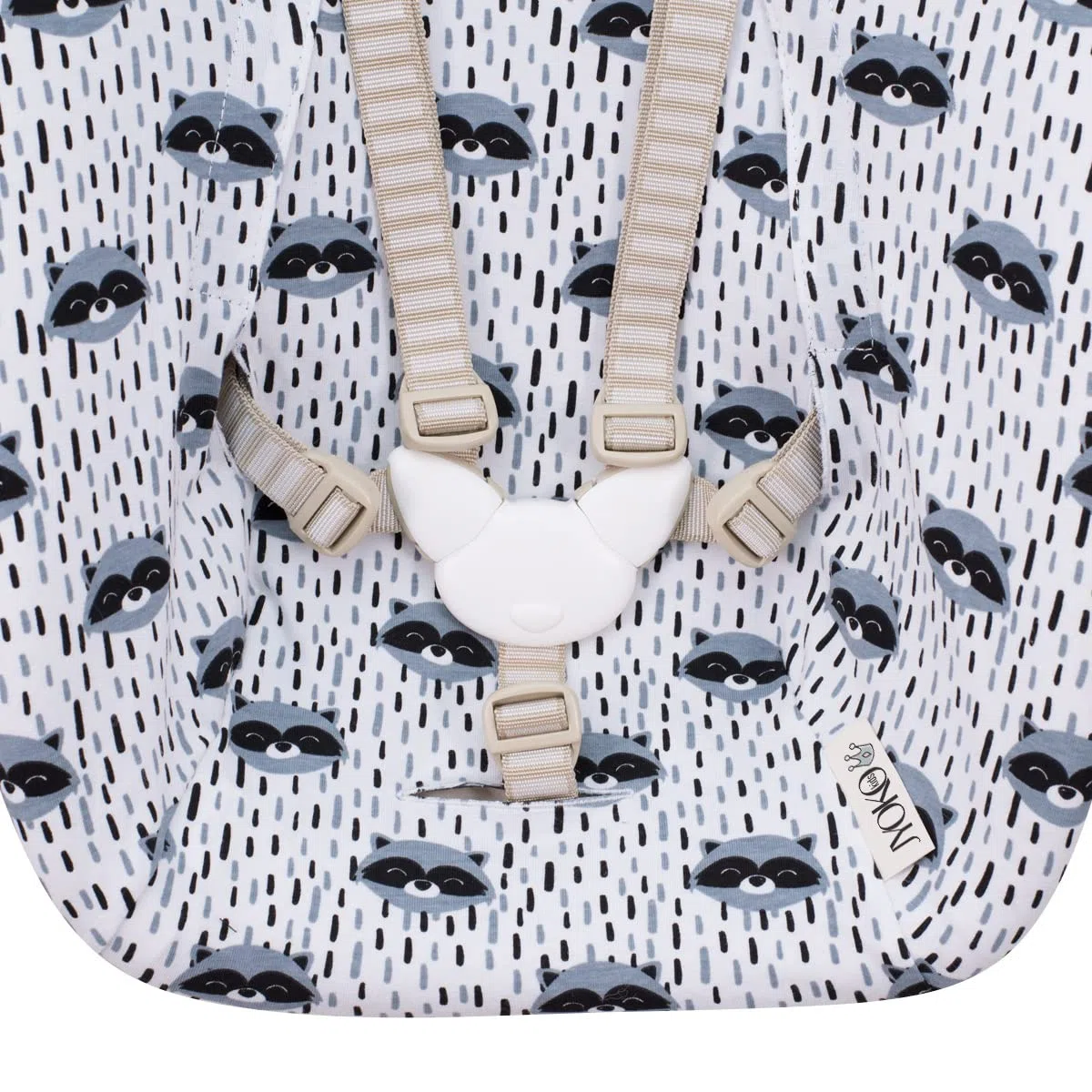 JYOKO Kids Bezug kompatibel mit Stokke Newborn (Raccoon)