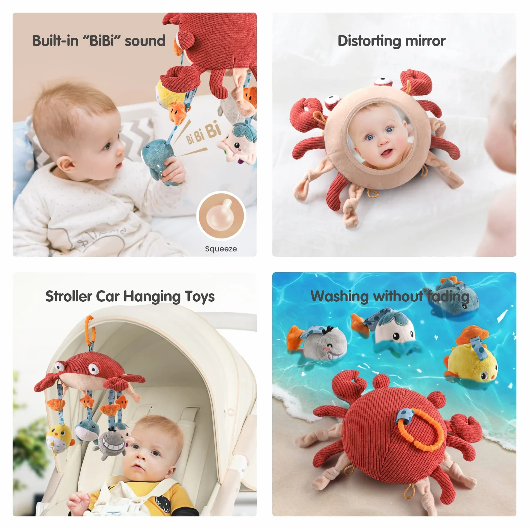 TUMAMA Mobile Baby mit Musik und Licht, drehbares und abnehmbares hängendes Mobile Baby, Spieluhr Baby für Babybett für Babys im Alter von 0–12 Monaten