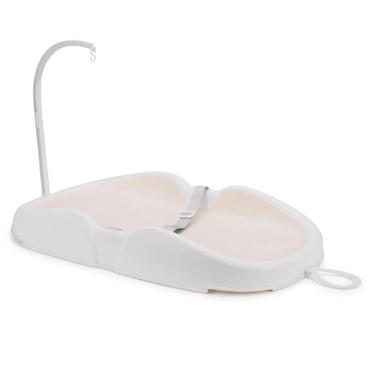 Dpofirs Baby-Wickelunterlage, Tragbare Badestation für Kleinkinder, Multifunktionale Wickelstation für Kinderzimmer mit Stauraum für Babys und Neugeborene (Beige)
