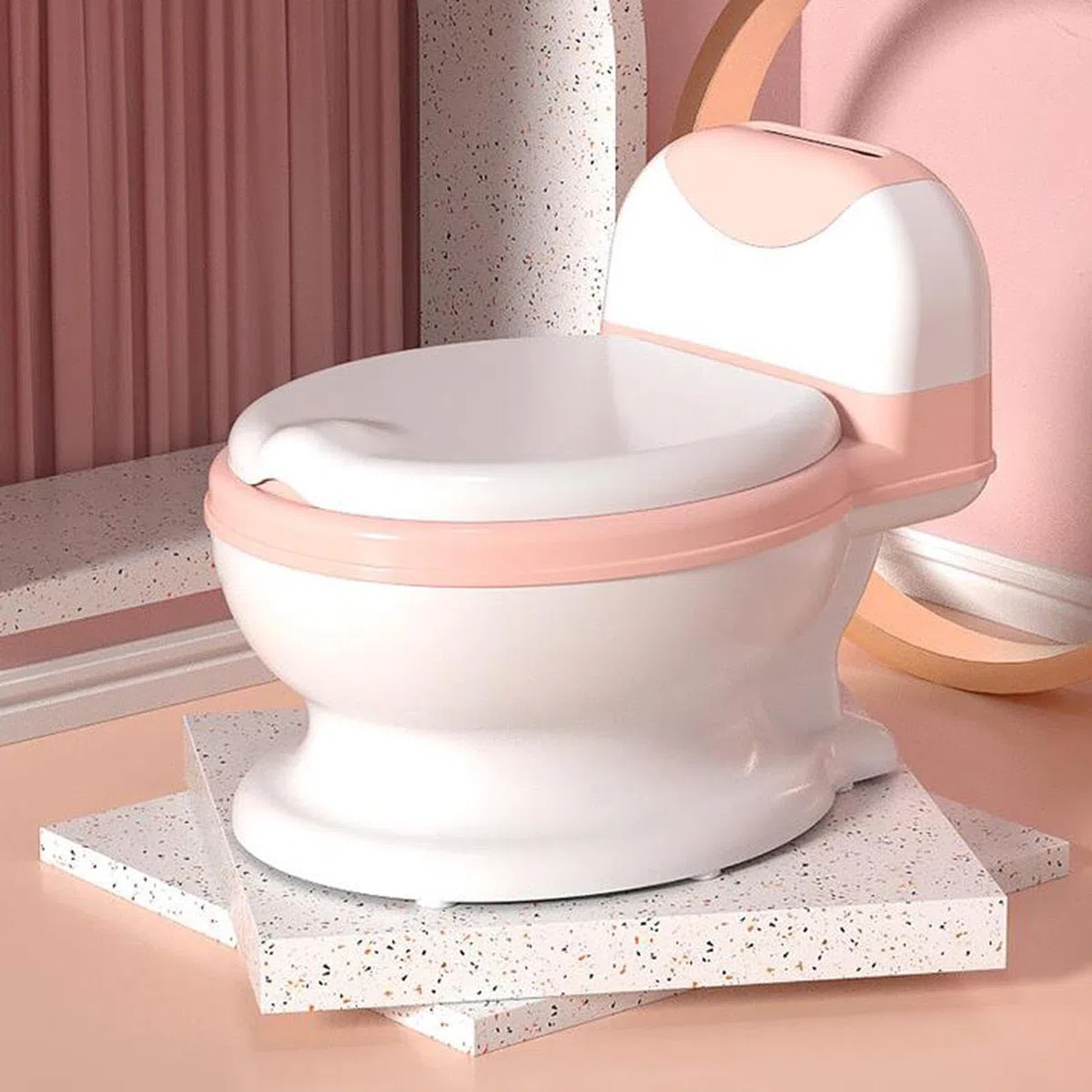 Amagogo Realistisches Töpfchen für Kleinkinder, Bequemes Und Realistisches Töpfchen mit Lebensechtem Gefühl, Fürs Schlafzimmer, für Mädchen Und Jungen