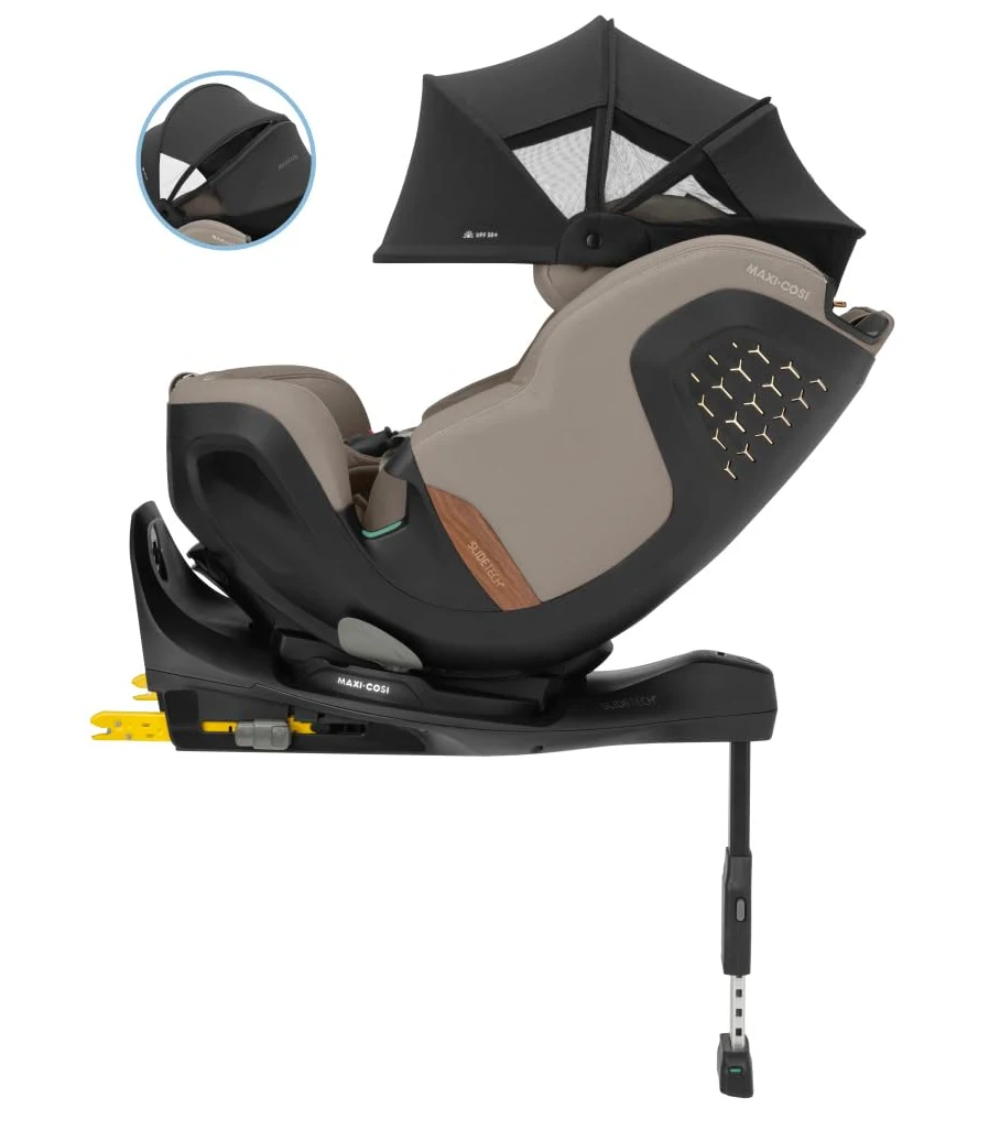 Maxi-Cosi Sonnenverdeck XL für Autositz Pearl XL Slide Pro und Emerald 360 Plus, Zubehör für Kindersitze, Stoff mit UPF 50+, Extragroßes Verdeck, Für komfortable Fahrten, Einfache Anbringung, Black