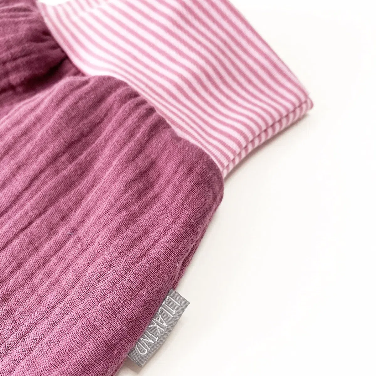 Lilakind“ Baby Musselin Strampelsack | Kleinkind Musselin Schlafsack | Made in Germany - Beere Rosa Grau Grün Petrol Waldgrün Weiß Ungefüttert Gefüttert Gr. 0-36 Monate