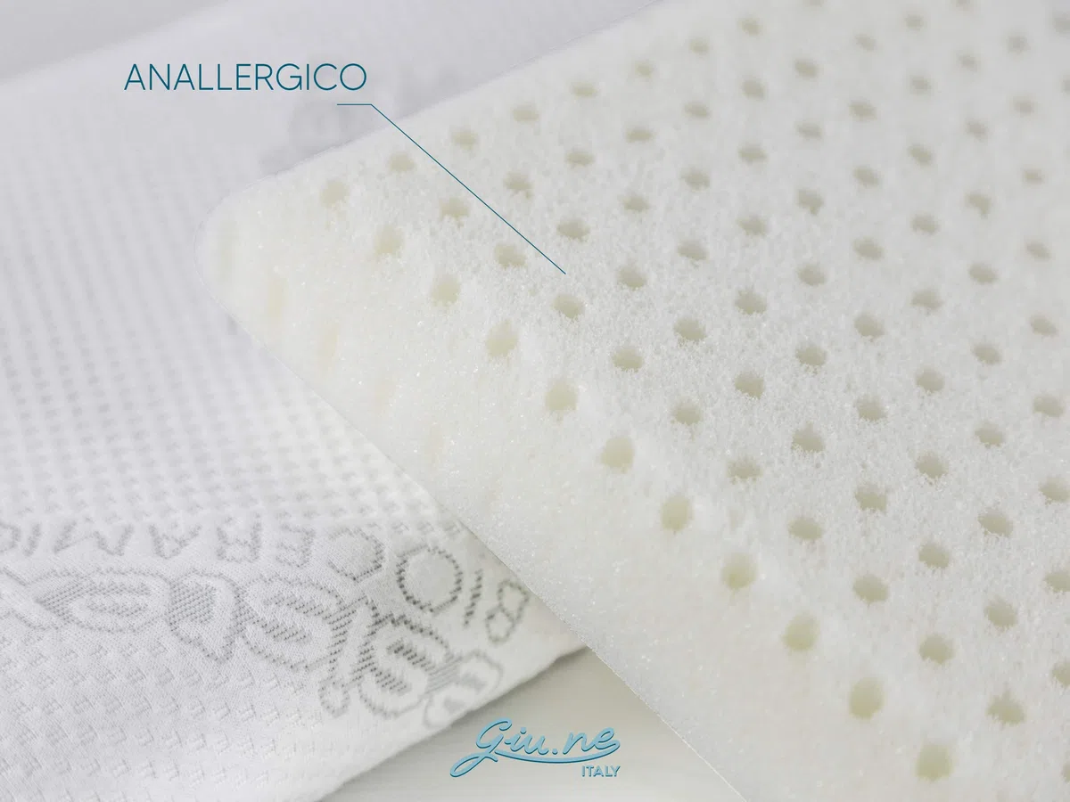 Kissen für Baby Neu Generation Memory Foam 100% waschbar Anti-Erstickungsgefahr, Sicherheit für Wiege und hypoallergene Bettfarbe - Weiß, Größe - 50 x 30 x 4,0 cm