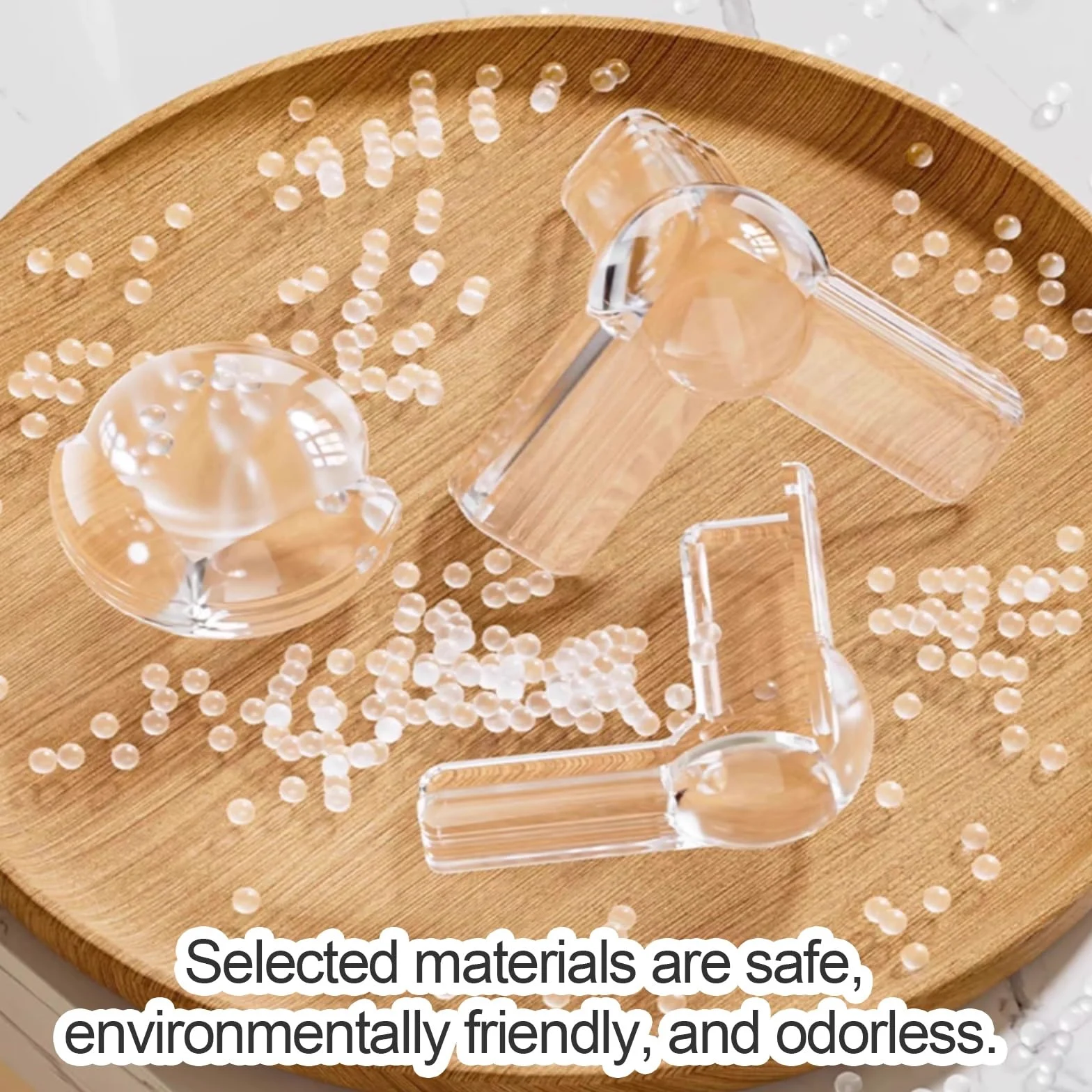 Möbel-Eckenschutz, Transparenter Gummi-Kantenschutz, Mehrfarbig, 8–24 Stück for Couchtische, Schreibtische, Schränke(T,16pcs)